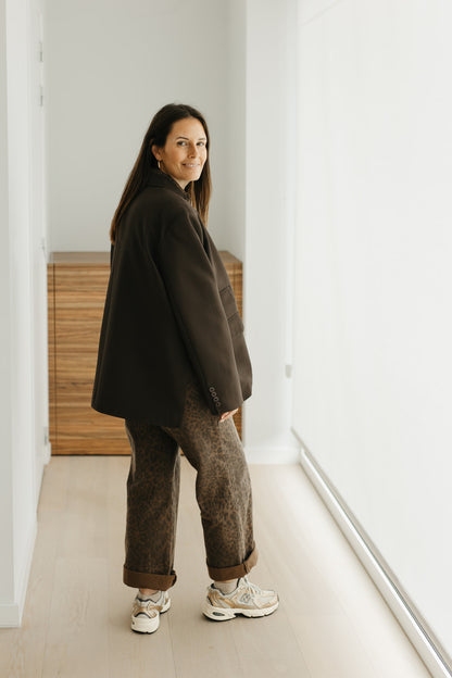 Oversized blazer – modieuze dames blazer, combineerbaar met broek, rok of kleedje