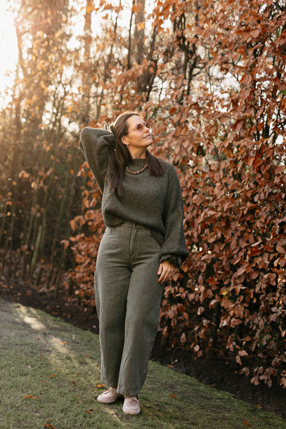 Oversized knit kaki - My Dressing