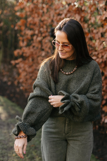 Oversized knit kaki - My Dressing