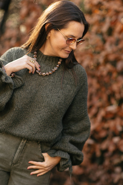 Oversized knit kaki - My Dressing