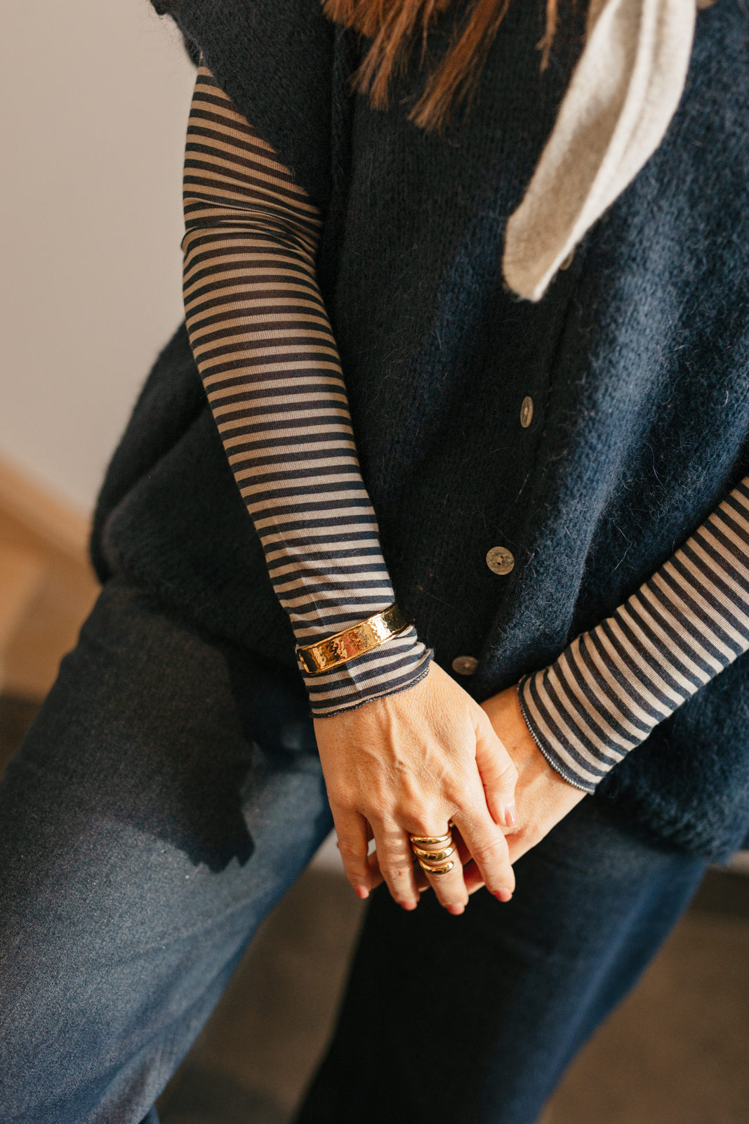 Oversized gilet marine - My Dressing