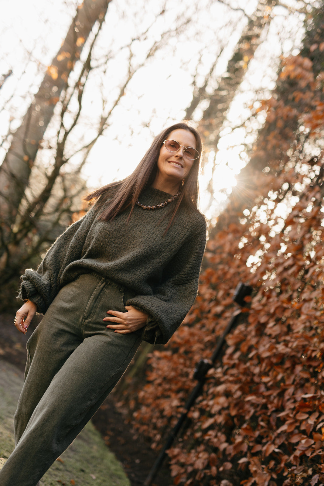 Oversized knit kaki - My Dressing