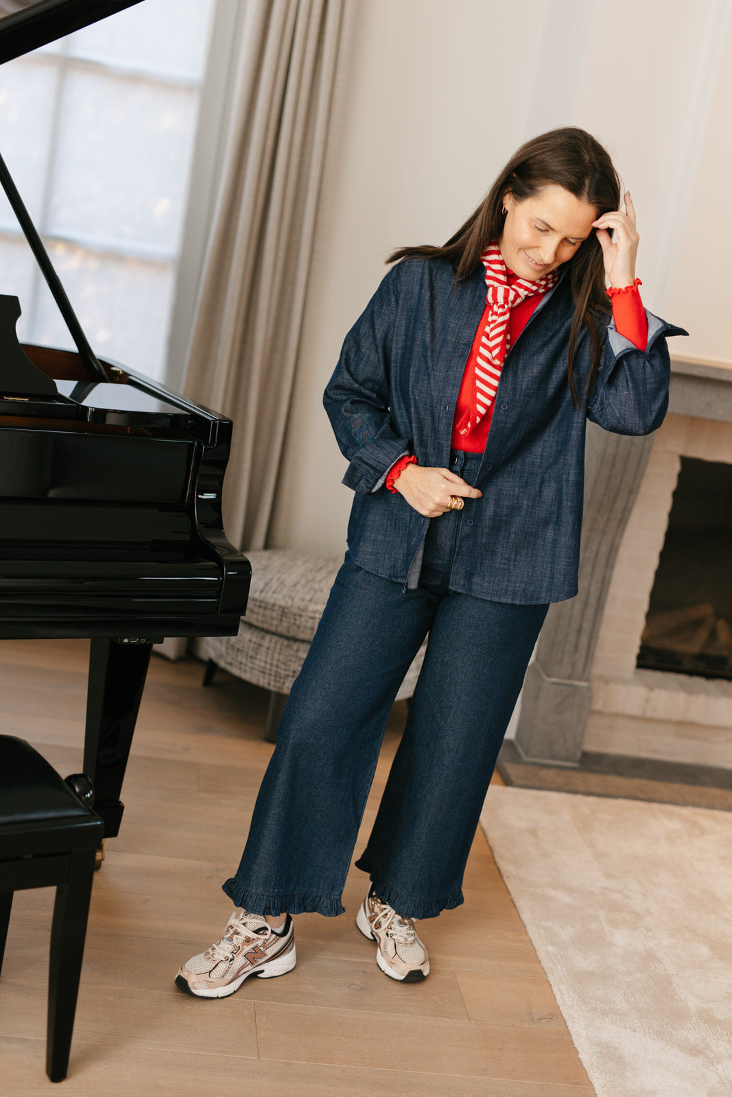 Denim shirt - donkerblauw - My Dressing