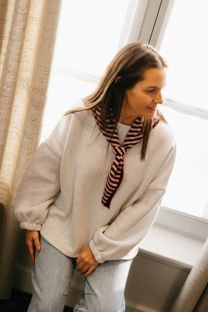 Sweater lichtgrijs goodvibes - My Dressing