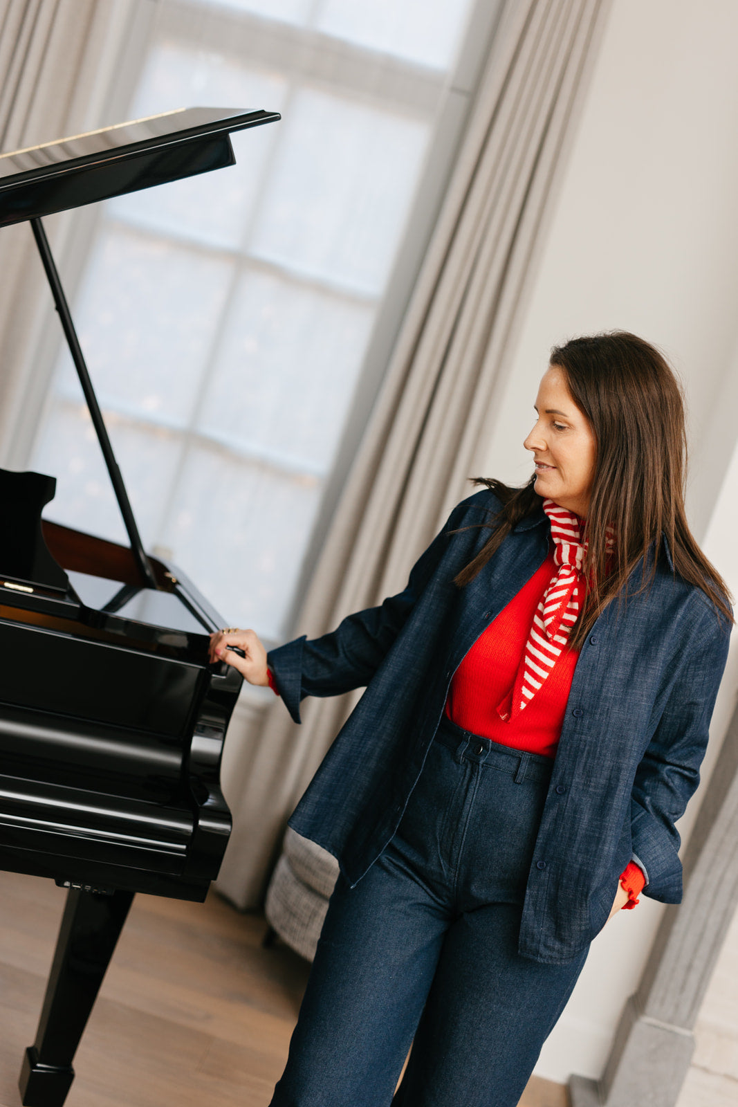 Denim shirt - donkerblauw - My Dressing