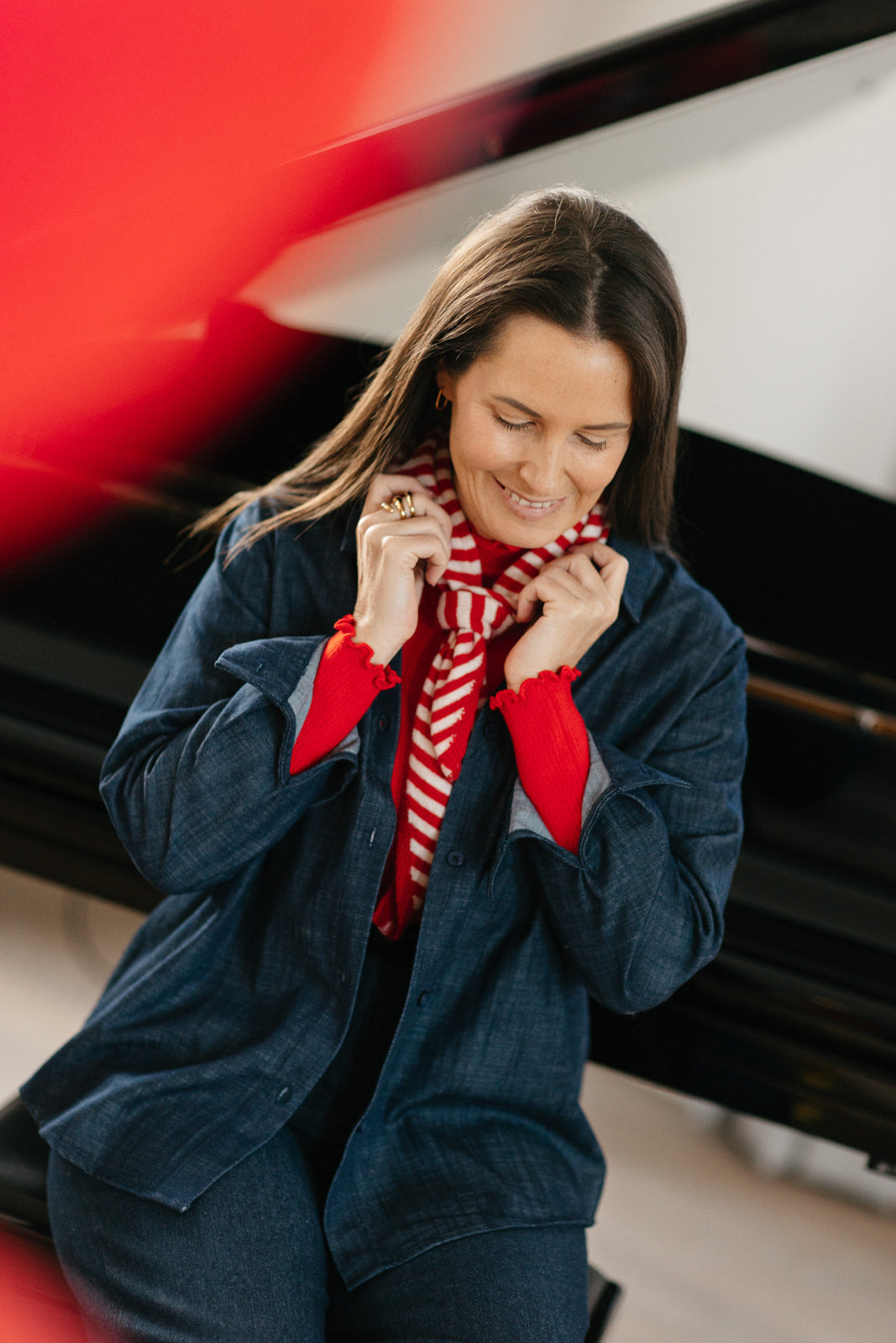 Denim shirt - donkerblauw - My Dressing