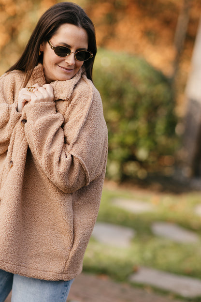 Teddy jas - Camel - leopard - My Dressing