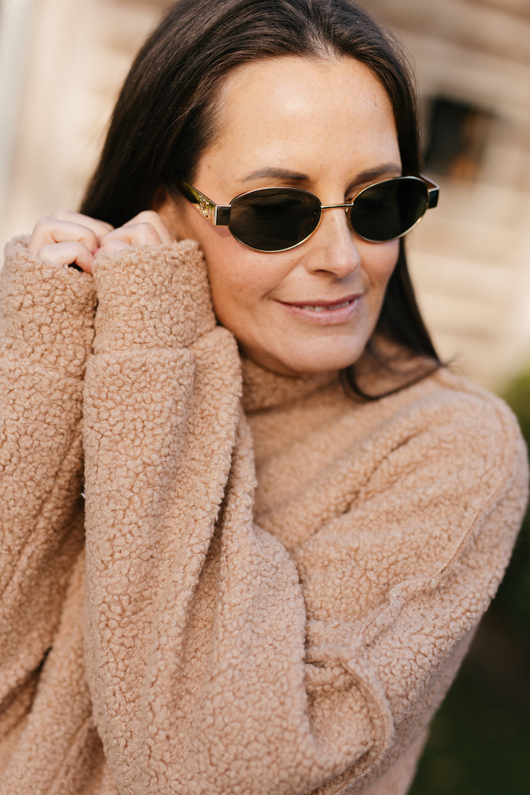 Teddy jas - Camel - leopard - My Dressing