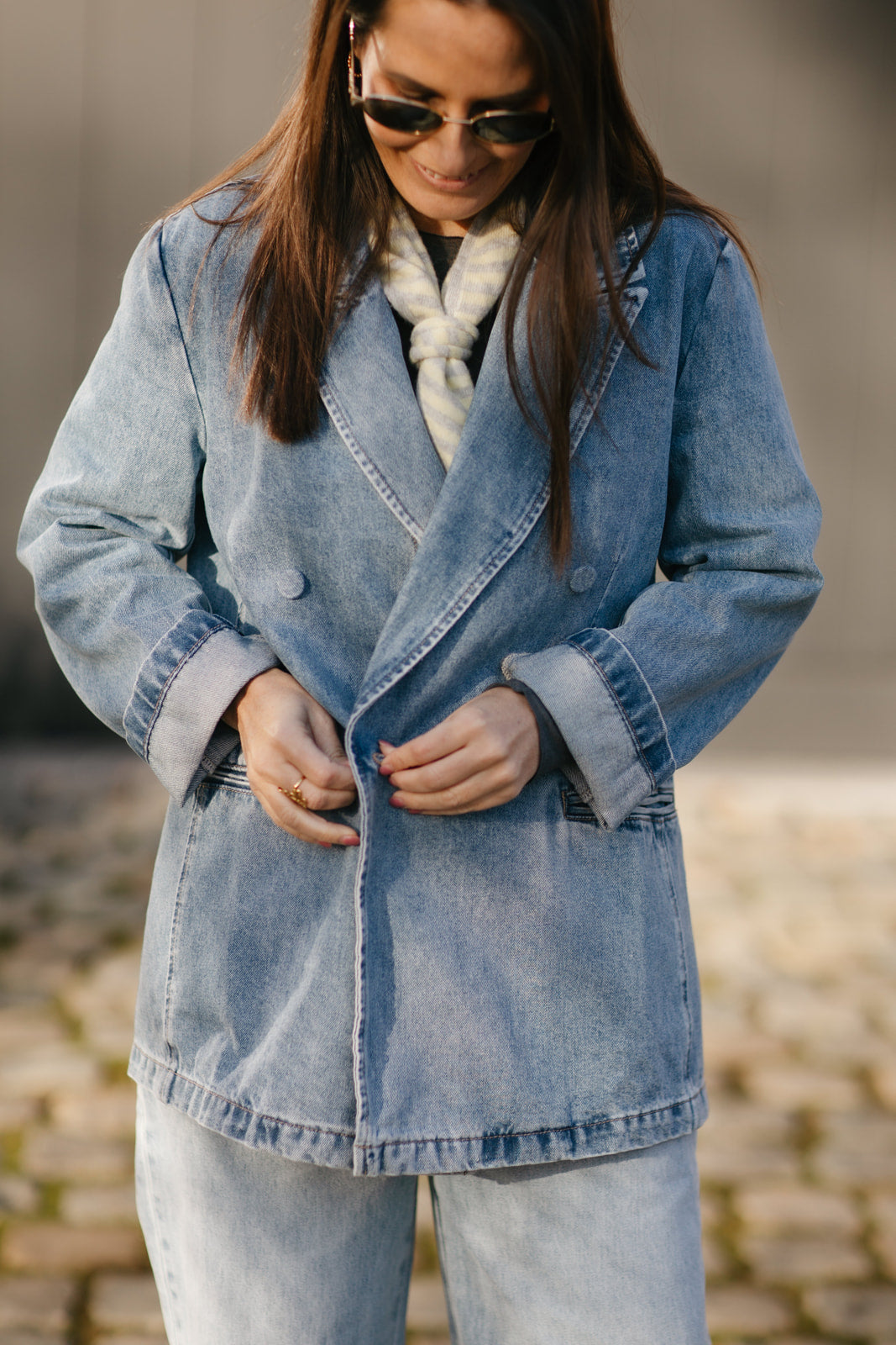 Denim blazer