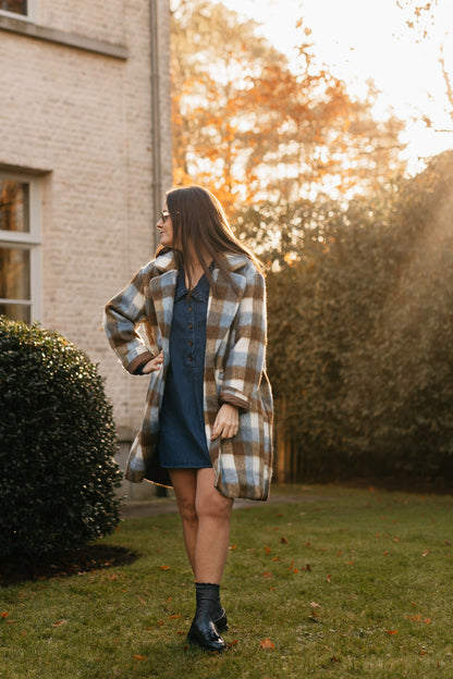 Vichy jas - blauw - My Dressing