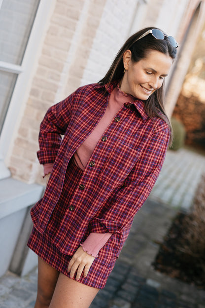 Vichy shirt - Roze - Ruitjes - My Dressing