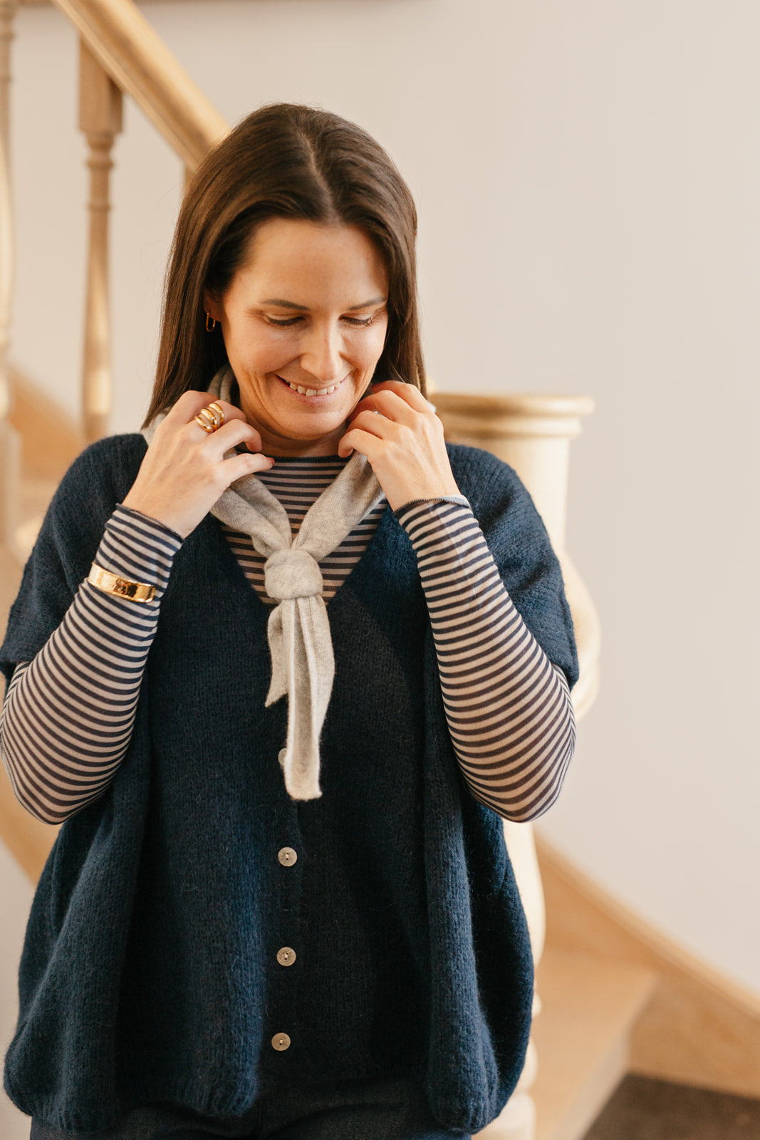 Oversized gilet marine - My Dressing