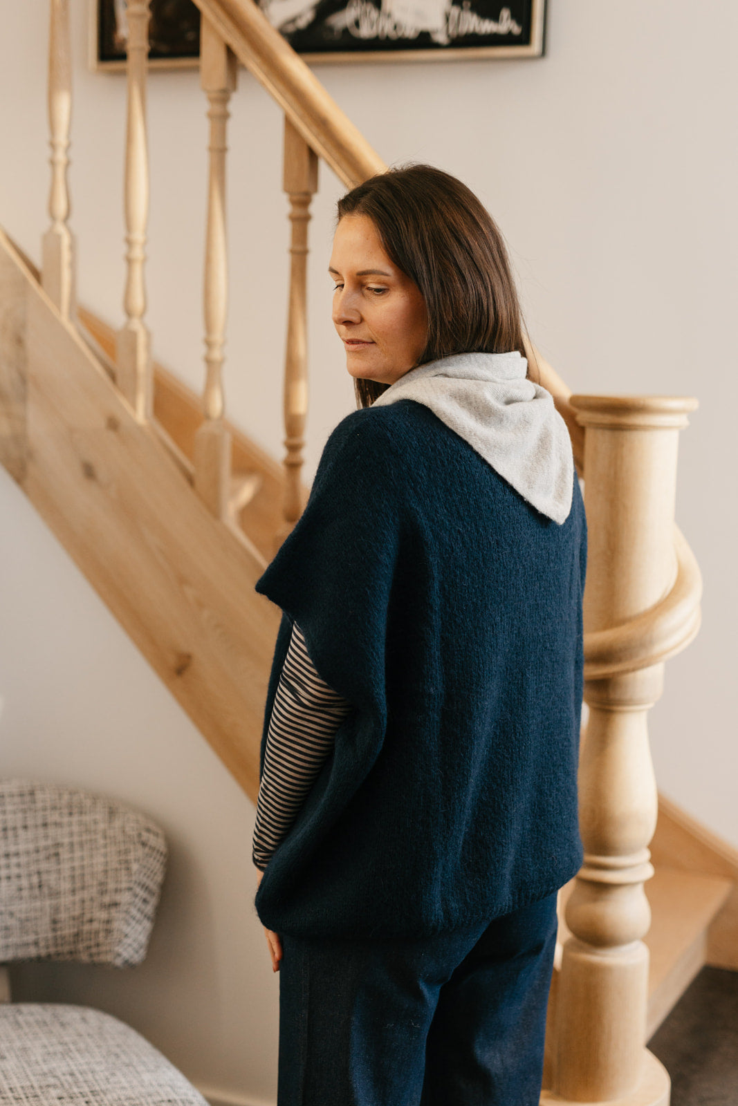 Oversized gilet marine - My Dressing