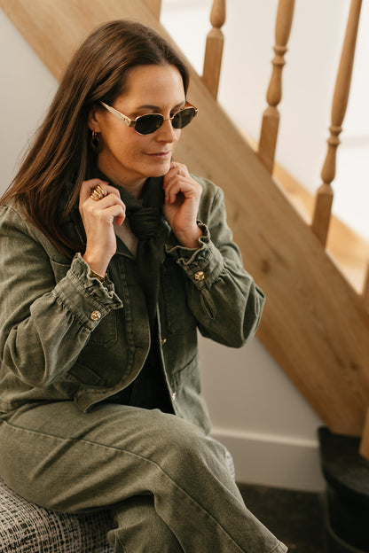 Kaki denim shirt - My Dressing