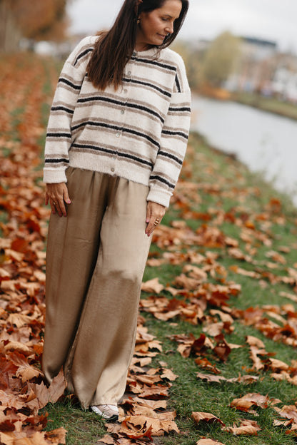 Gouden broek met elastische tailleband