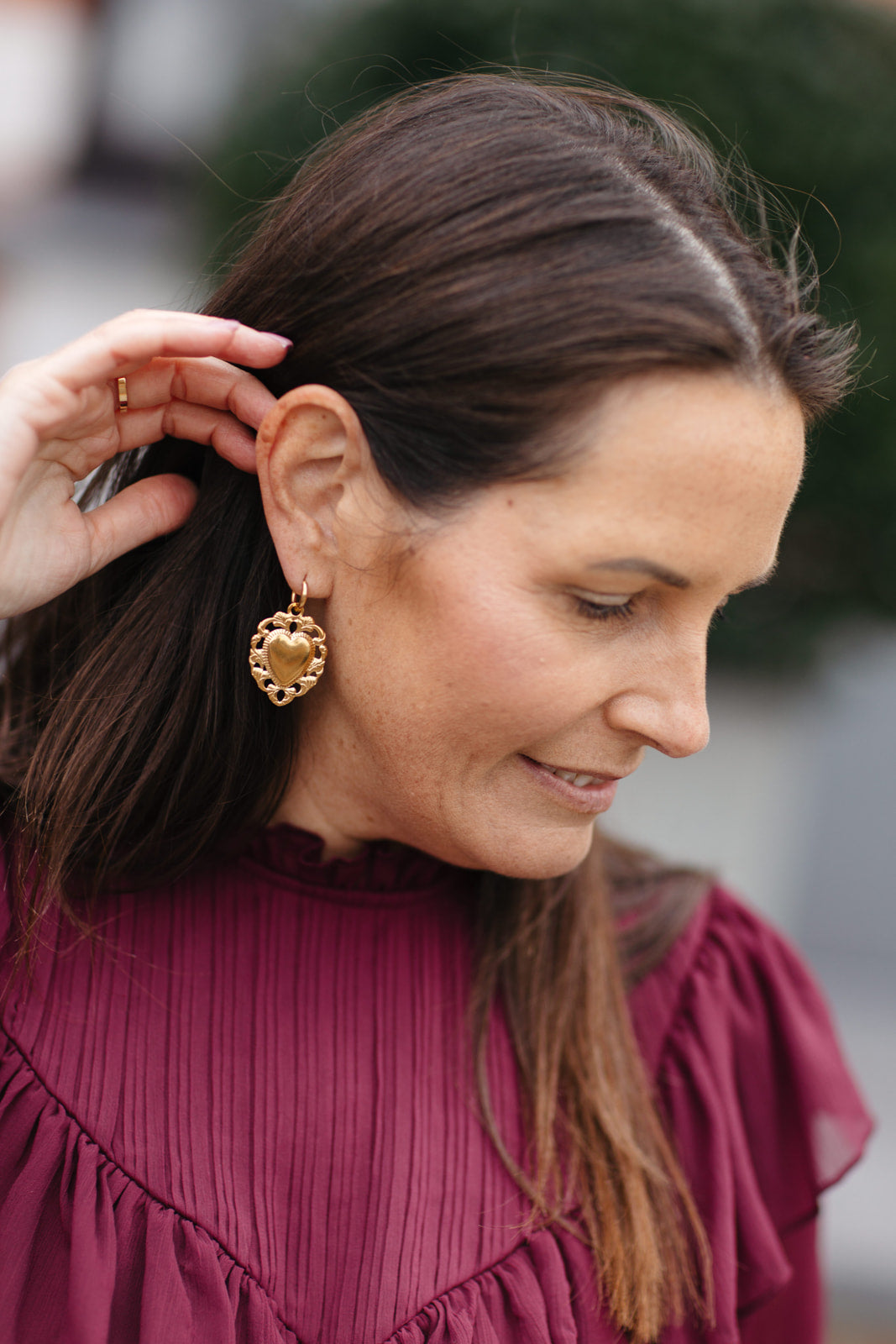 Barok heart earrings