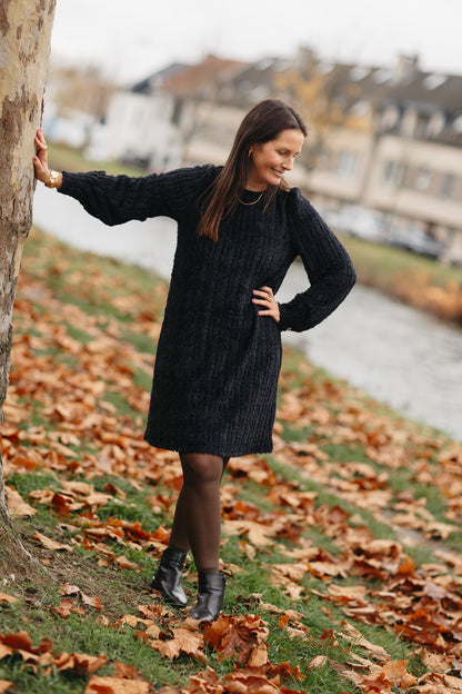 Warme damesjurk zonder prik – styled outfit