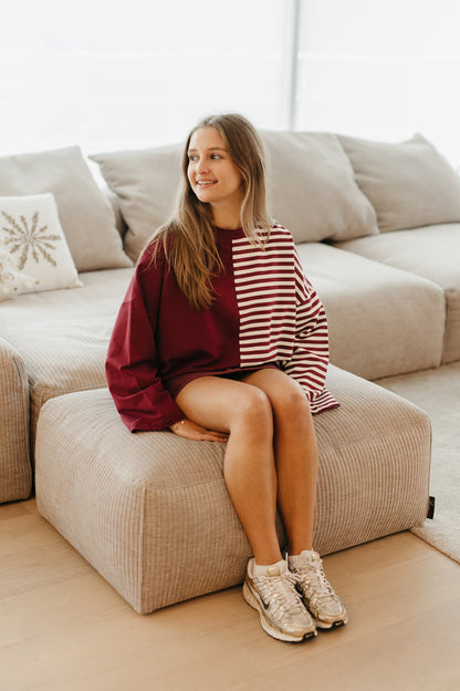 Casual outfit met lange mouw shirt