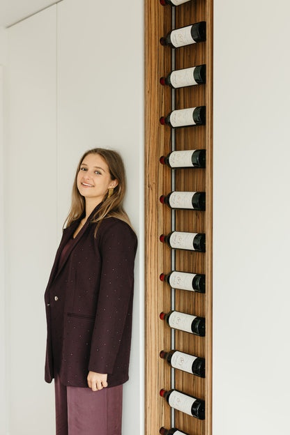 Bordeaux blazer met strass - My Dressing