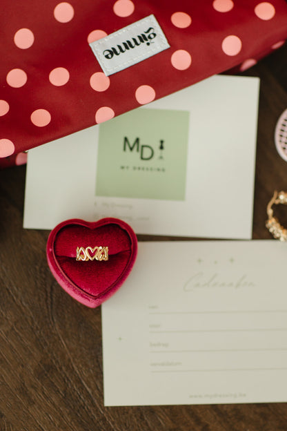heart verstelbare ring