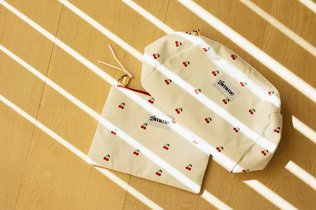 Cherry make up bag